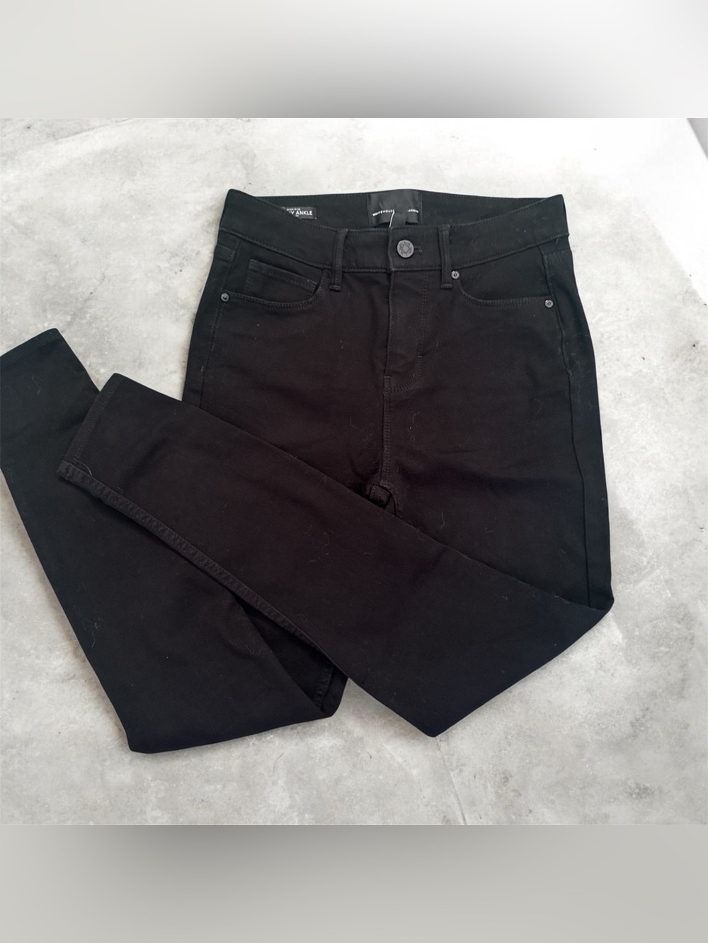 White House Black Market Women's Skinny Ankle High-Rise Sculpt Jeans - Black